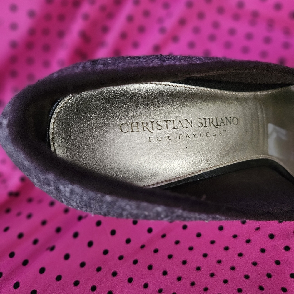 Christian Siriano Brown Peep Toe Tweed Vintage Preppy Tassel Heels Sz 9 - Picture 4 of 8